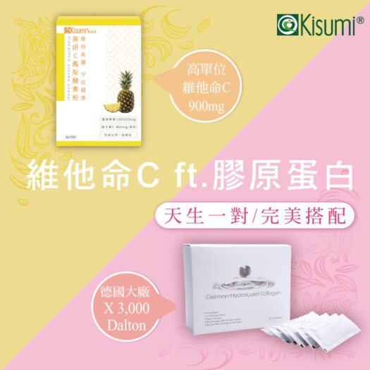 限時優惠 85折【天生一對 完美搭配】美妍C + 水解膠原蛋白